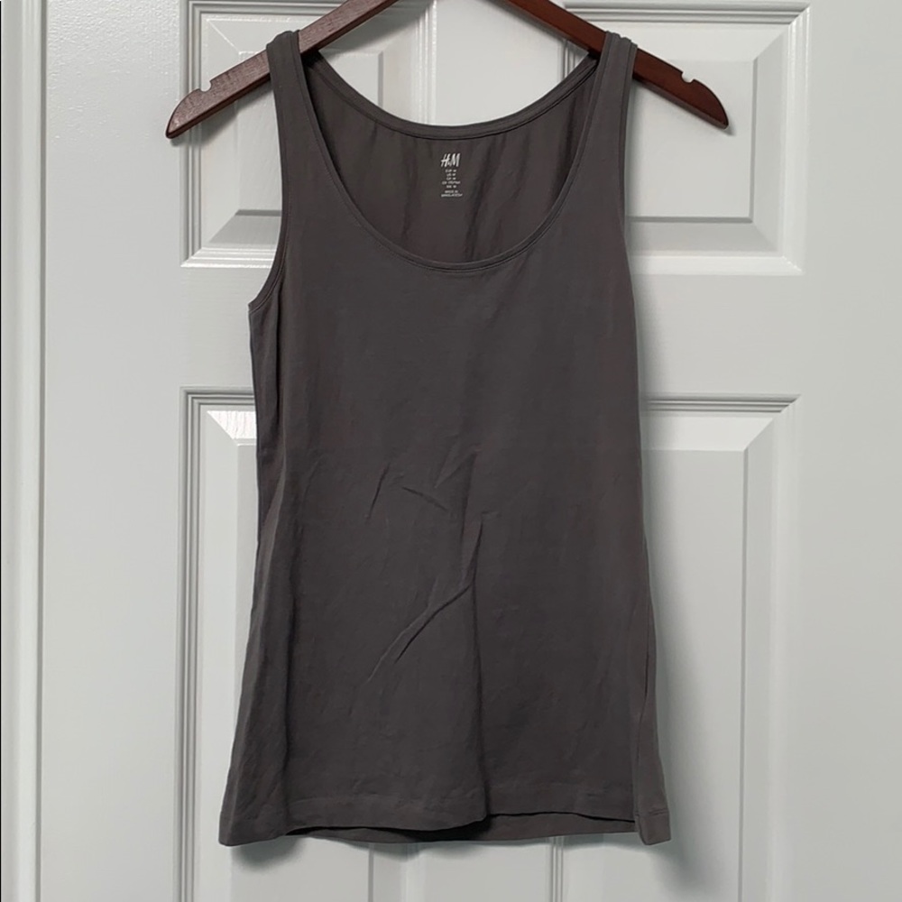 Plain gray tank top